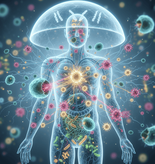 AI Darstellung von Immunsystem